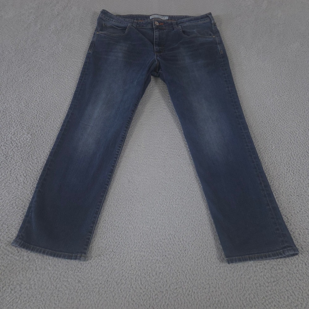 Lee Jeans Mens 38x30 Blue Straight Leg Straight Fit Modern Series Cotton Stretch